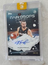 2025-26 Topps Three - Rain Drops Signatures Kevin Love #RS-KL /49 (AU) SEALED