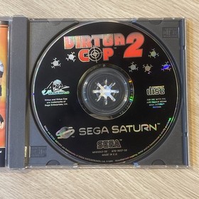 Virtua Cop 2 SEGA Saturn Game & Logic3 PS2 Predator Light Gun Tested & Working