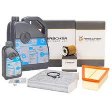 HIRSCHER Filterset + 6L ORIGINAL 5W30 Motoröl für MERCEDES W176 W246 160-250 HIRSCHER Filterset + 6L ORIGINAL 5W30 Motoröl für MERCEDES W176 W246 160-250