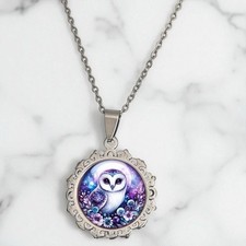 Eulen Halskette Mit Anhänger Vintage Silber Eule Kette Frau Schmuck Geschenk
