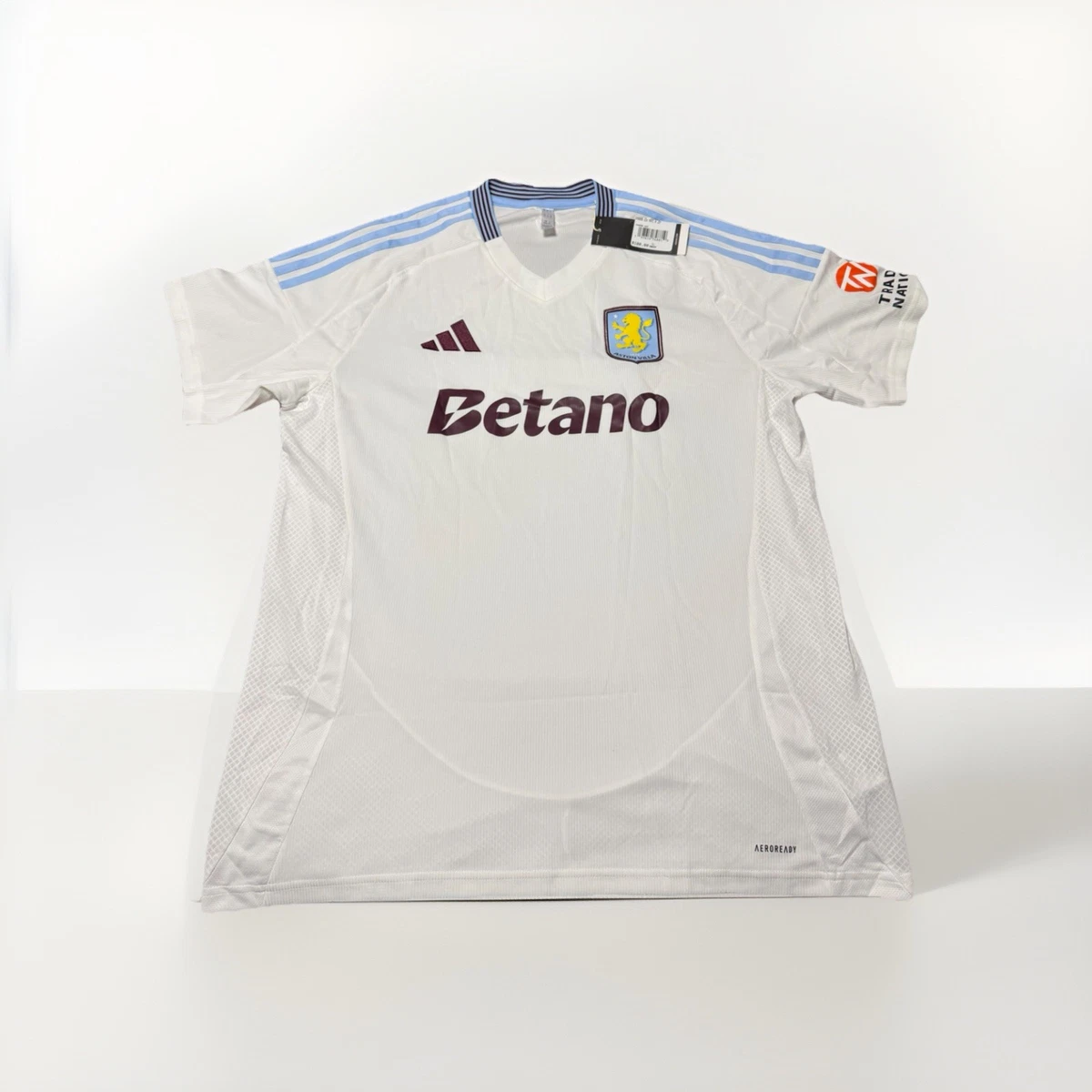 Maillot De Football Aston Villa FC - Taille L - Jacob Ramsey 14 - Castore - Extérieur Blanc - Neuf