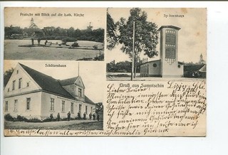 Cartolina Samochin Schützenhaus presso Kolmar a Poznan 1907 (2274)