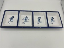 Vintage Disney Mickey Mouse Divided Serving Dish Discontinued HTF