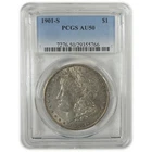 1901 S Morgan Dollar AU 50 PCGS Silver $1 Coin SKU:CPC0605