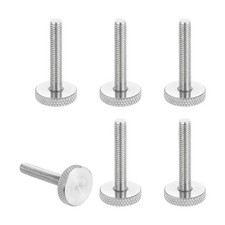 M6x35mm Knurled Thumb Screws 20mm Dia Stainless Diamond Knurled Screw 6Pcs