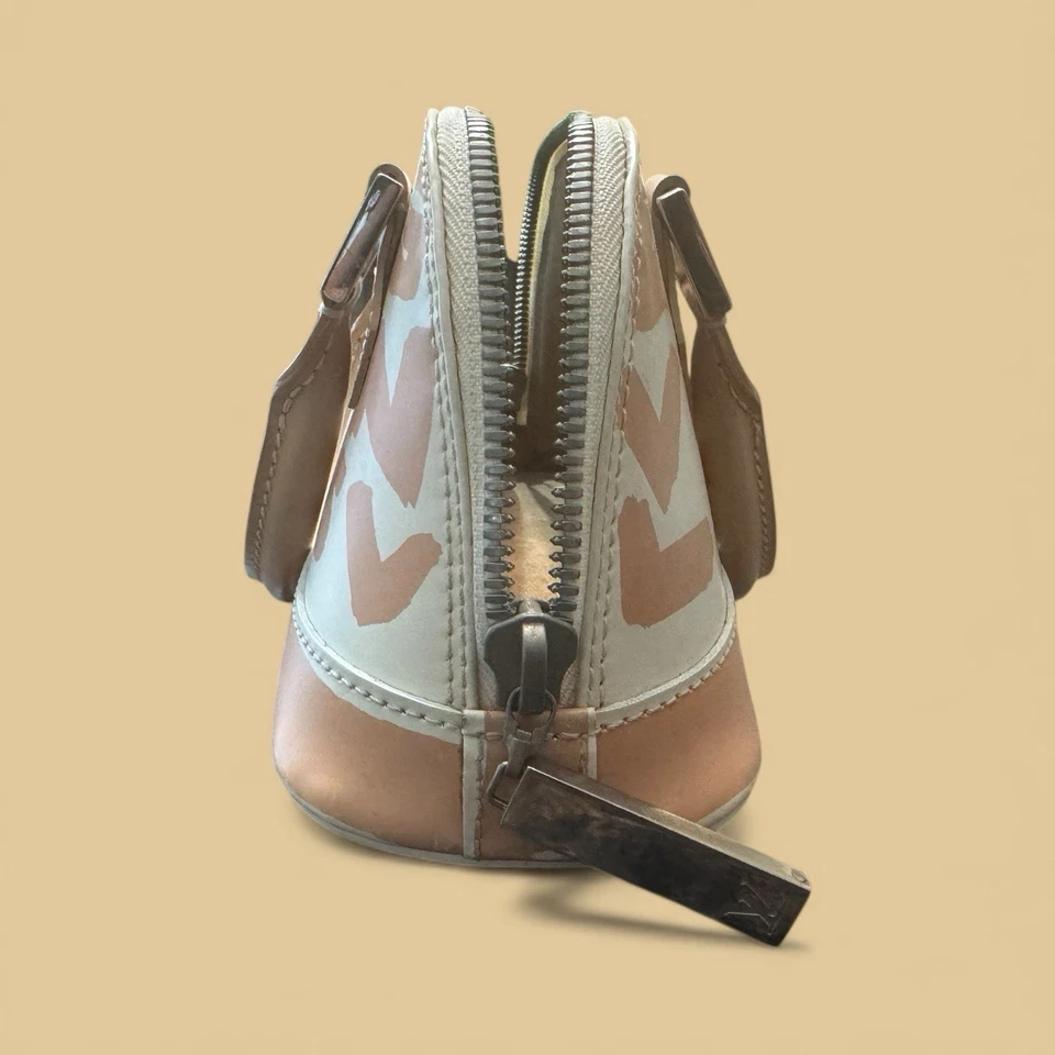 Bolso Louis Vuitton Alma con asa superior PM beige cuero blanco Foto 4 de 4