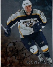 1998-99 Be a Player #226 Cliff Ronning Autographs Gold