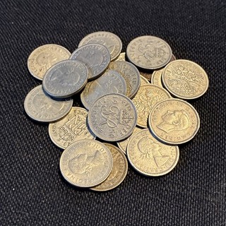 20 Sixpences Job Lot Post 1947 See Pics
