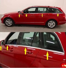 Leisten Mercedes S204 W204 Zierleisten Fensterleisten L+R Chromleisten 