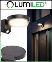 Lumiled Solar LED Wandlampe Murus Wandleuchte Mit Sensoren IP44 AußEn Garten