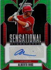 2025 Panini Prizm #SS-AR Alberto Rios Sensational Signatures Green Prizms