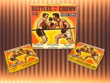 Castle Films Vtg 8mm Boxing Battles for Crown Famous Fights LOT 3 Louis Marciano