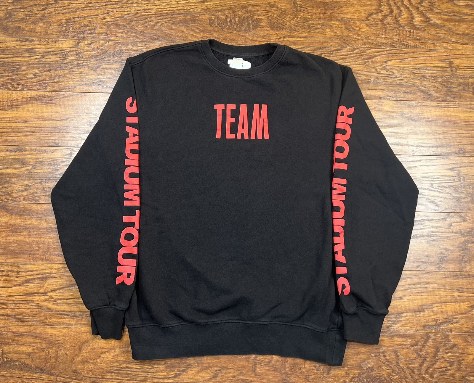 Team Justin Bieber Stadium Tour Sweatshirt 2017 Merch Medium Black R4
