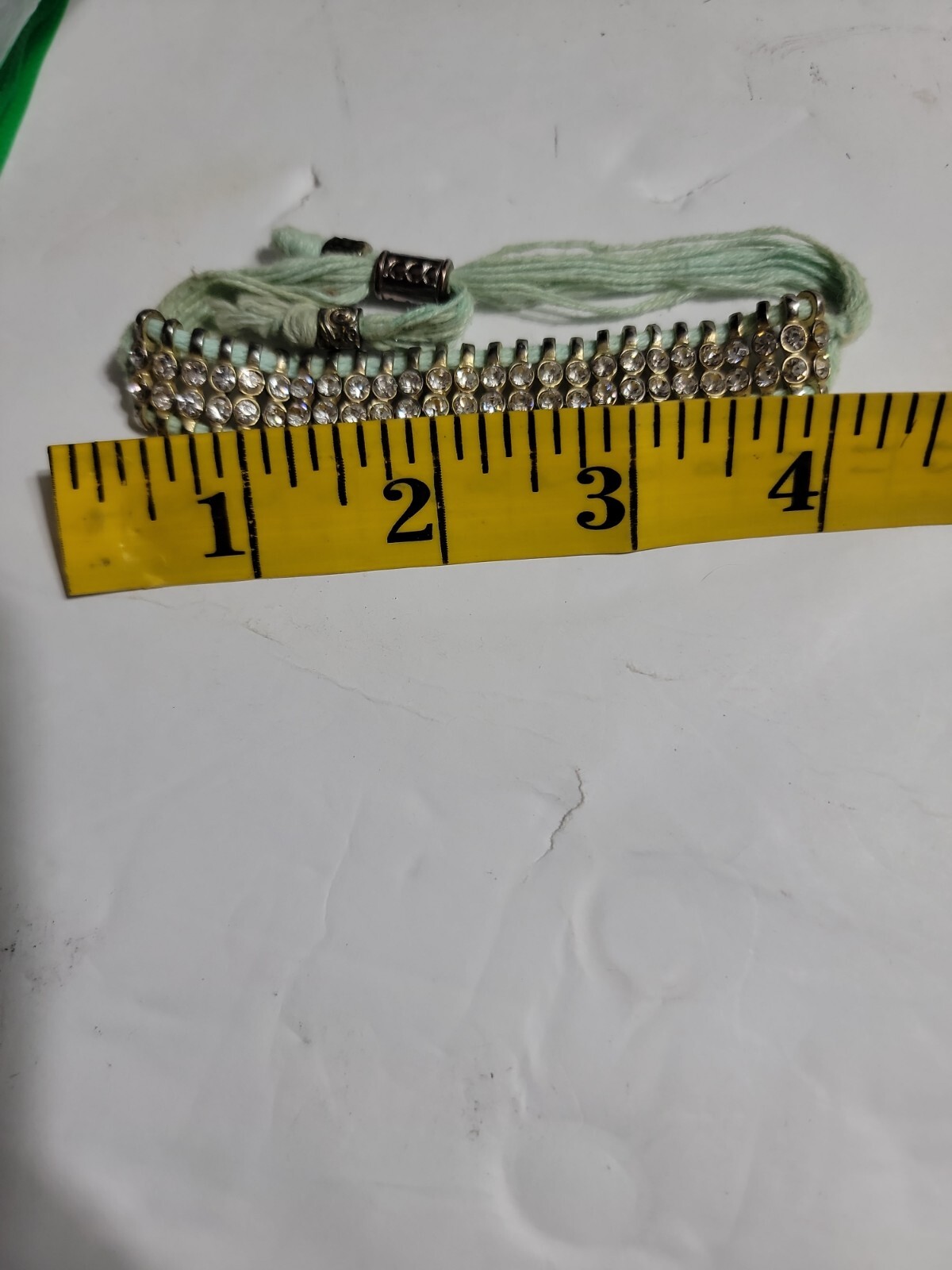 Silver Hematite Square Adjustable Yarn Bracelet 3… - image 7