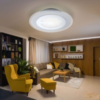 Deckenleuchte Deckenlampe Flurlampe Led Schlafzimmerlampe Glas Satiniert Chorm