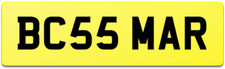 BOSS THEME NUMBER PLATE BC55 MAR / MARK MARTIN MART MARTYN MARVIN MARCUS MARIO