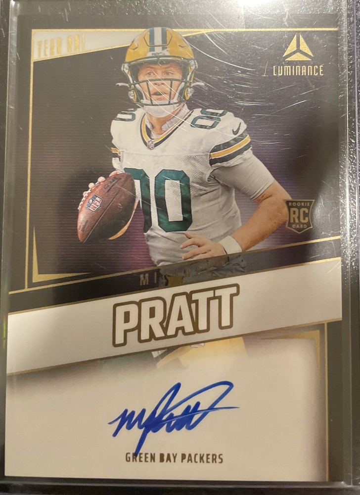 2024 Panini Luminance MICHAEL PRATT RC Rookie Year One Auto #YOS-MPT Packers
