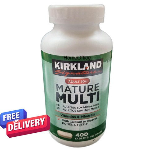Kirkland Signature Adult 50+ Mature Multi Vitamins & Minerals, 400 Tablets eBay