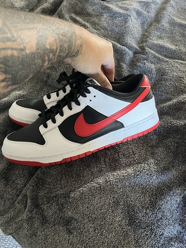 Nike Dunks Size 12 Mens Black, university Red, White - Picture 4 of 7