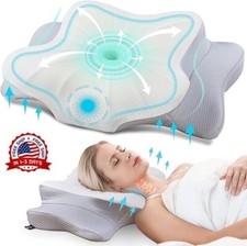 Almohada de espuma viscoel stica para dormir en la cama Cervical Ortop dico,king