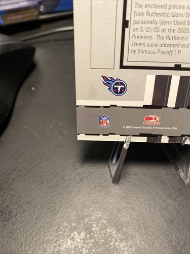 2005 Leaf Certified Freshman Fabric Auto 3/5 Adam Jones Rookie #FF-201 Bengals - Picture 9 of 10