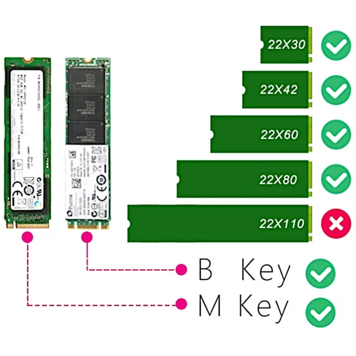 M.2 NGFF to Desktop PCIe x4 x8 x16 NVMe SATA Dual SSD PCI Express Adapter Card - Picture 3 of 9