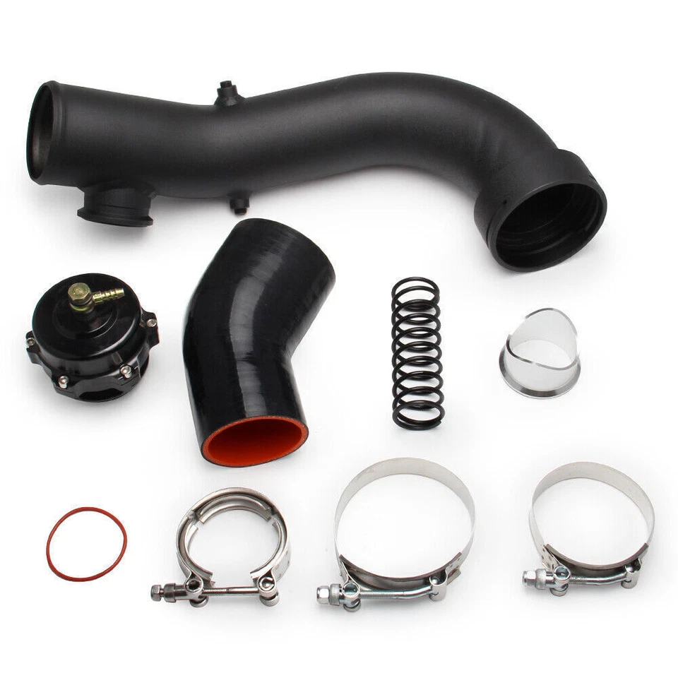 For BMW N54 E88 E90 E92 135i 335i Intake Turbo Charge Pipe Kit w/Tial & 50mm Bov - Bild 2 von 4