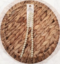 PEARL JEWELRY BEADS 8MM -WHITE OR CREAM COLOR, GLASS