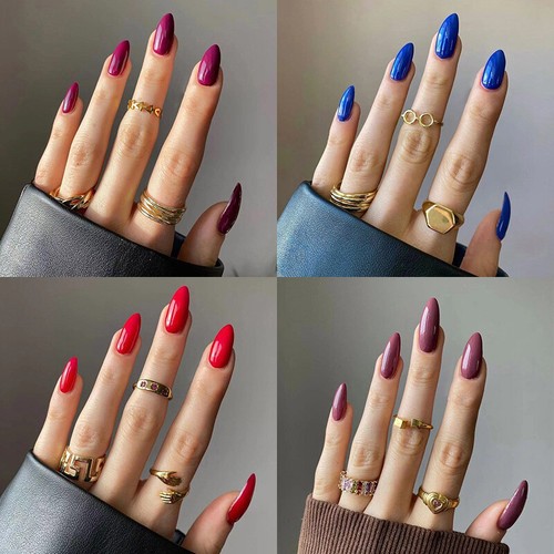 500 Stück Mandel-Nagel-Tipps – Transparent, Für Gel-Lack, Einheitsgröße, In Aufbewahrungsbeutel