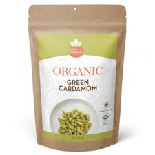 Vainas de cardamomo verde Jumbo orgánico - especias Elaichi enteras para cocinar y hornear
