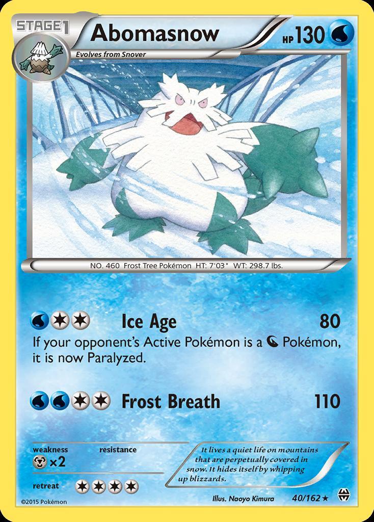 Pokemon Abomasnow (40/164) BREAKthrough LP