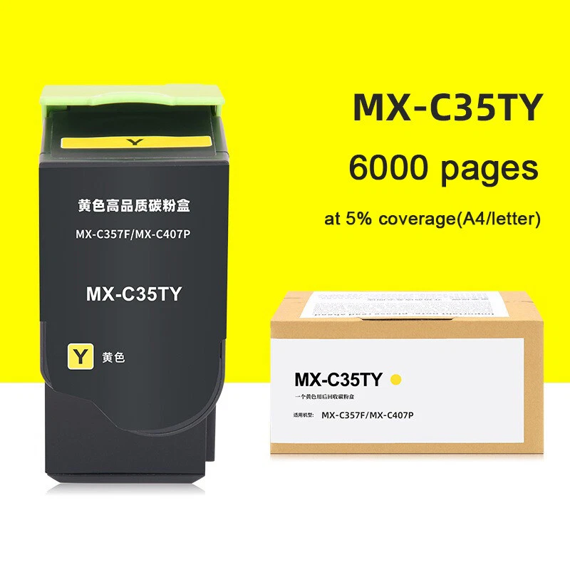 New Toner Cartridges for Sharp MX-C35TB MX-C357F MX-C407P Printer High Yield US - Image 4 of 4
