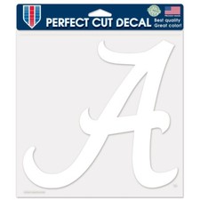 ALABAMA CRIMSON TIDE WHITE DIE-CUT DECAL 8"X8" PERFECT FOR WINDOWS HIGH QUALITY