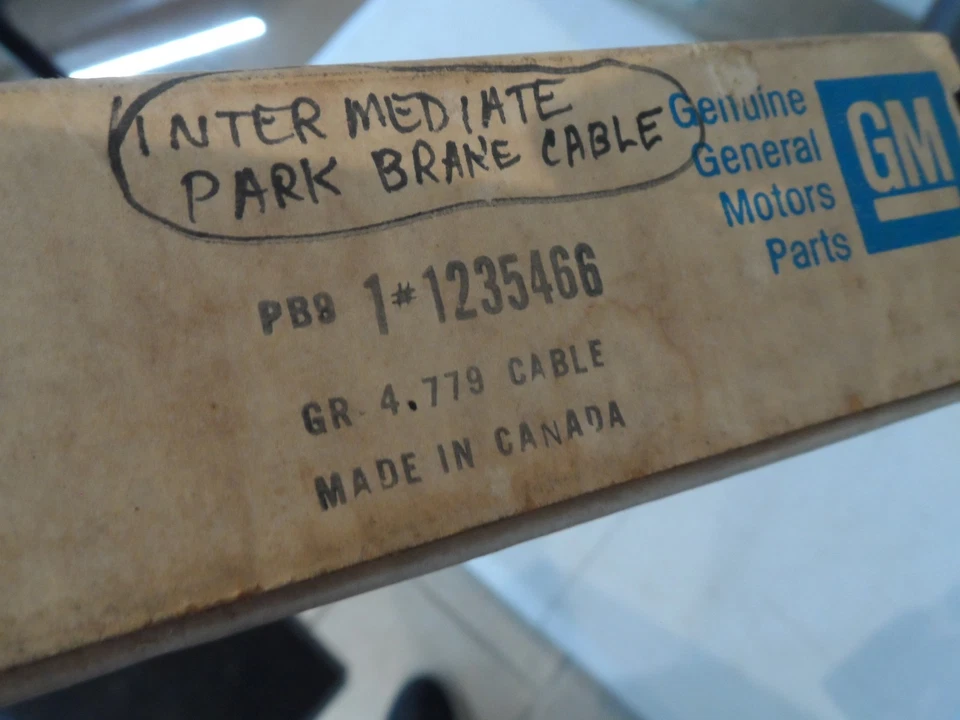 NOS 71 72 73 74 Chevy Impala Caprice Intermediate Park Brake Cable 1235466 02CE1 - Image 3 of 3