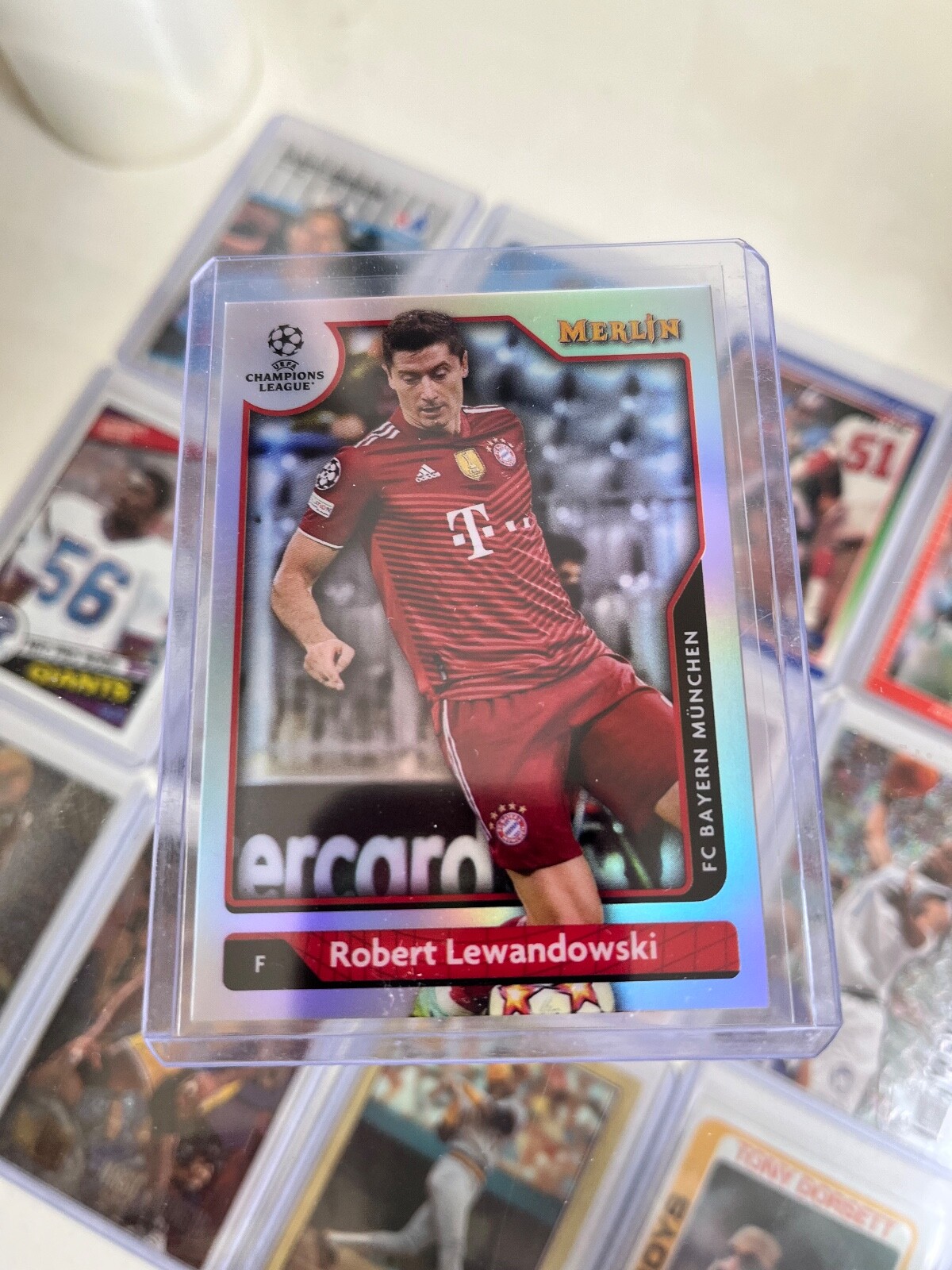 Robert Lewandowski 2021-22 Topps Merlin Chrome UCL Refractor #1