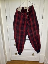 Vintage Woolrich Hunting Pants 38 Mackinaw Wool 1950s Plaid Heavy Very Nice 