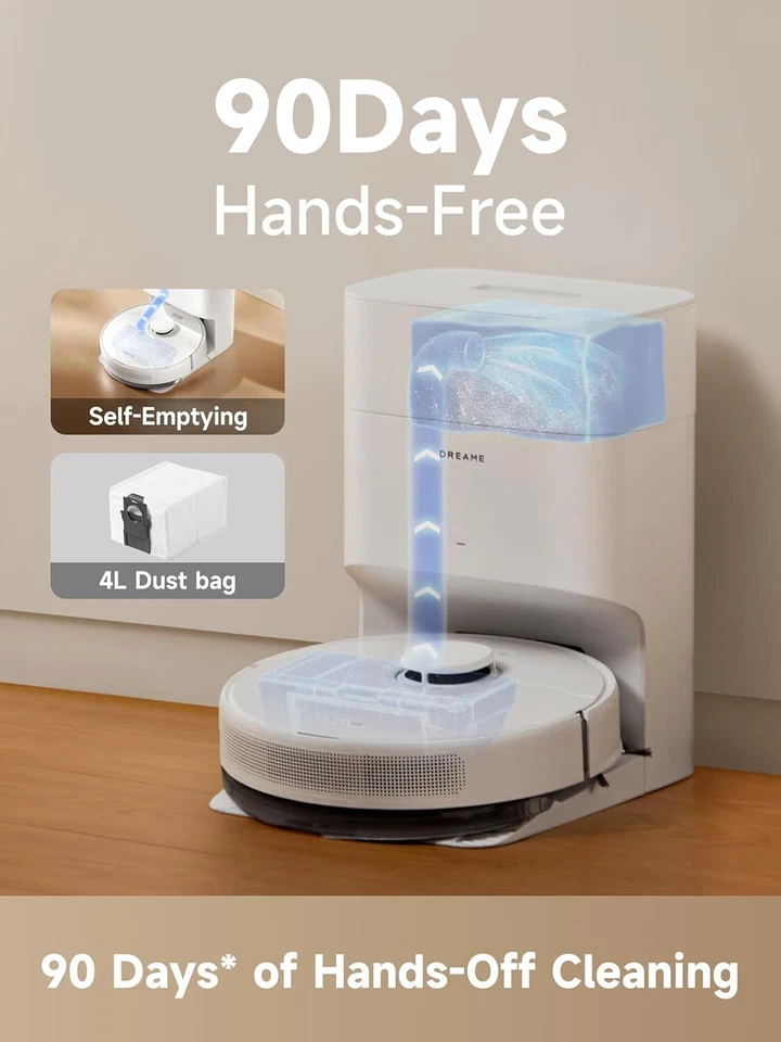 DREAME D10 Plus Gen 2 Robot Vacuum Self-Emptying LiDAR Seller Refurbished - Image 2 of 4