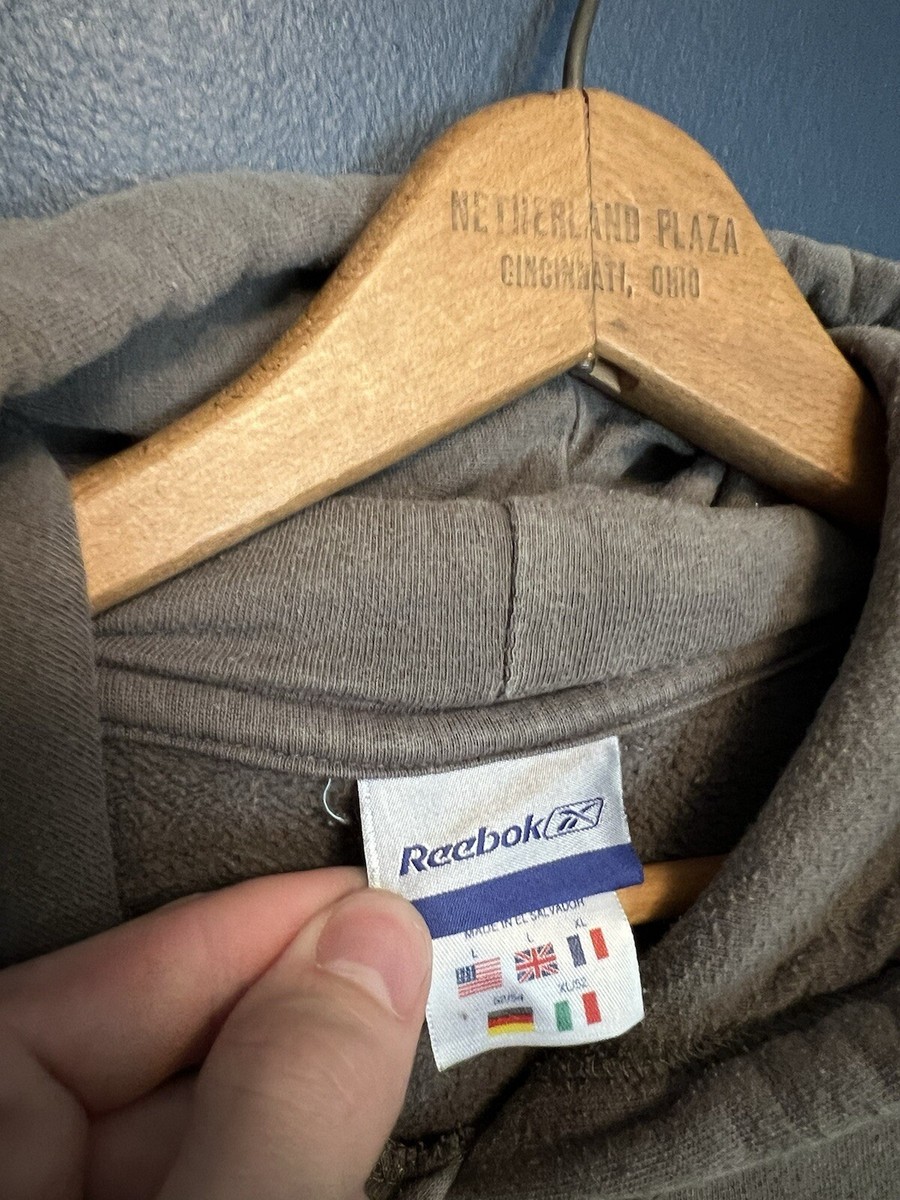 トップス 00s reebok logo sweat y2k Vintage Y2K Reebok Embroidered Hoodie Size Large | eBay