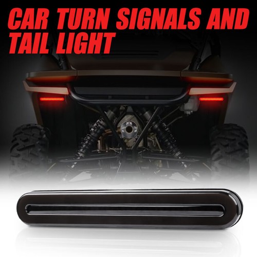 2X Red/Amber LED Truck Trailer Brake Stop Flowing DRL Turn Signal Tail Light US - Foto 5 di 10