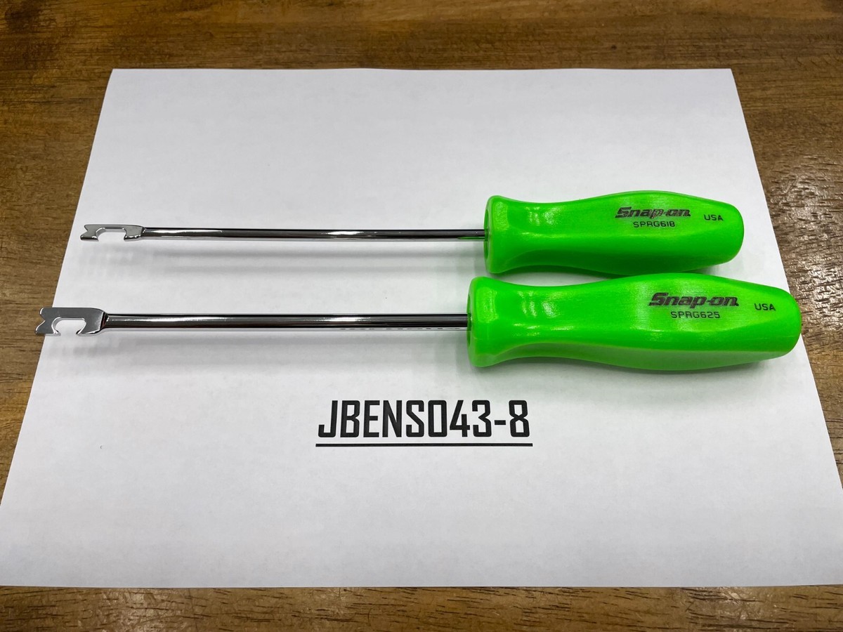 Snap-on Tools USA NEW 2 Piece GREEN Hard Handle Push-Pull Spring