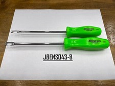 Snap-on Tools Usa New 2 Piece Green Hard Handle Push-pull Spring Tool Lot Set