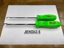 Snap-on Tools USA NEW 2 Piece GREEN Hard Handle Push-Pull Spring Tool Lot Set