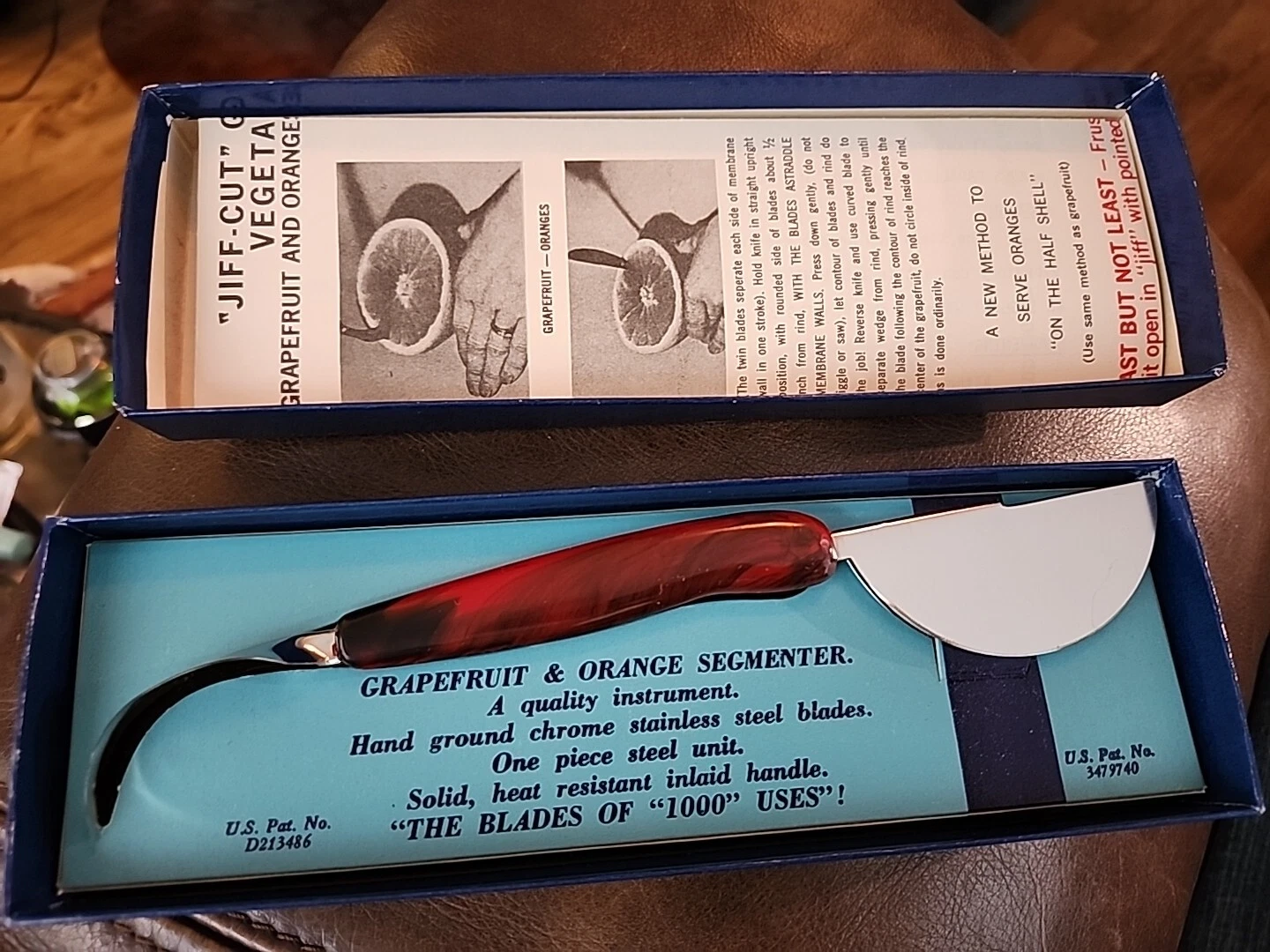 Vtg Jiff-Cut Grapefruit Orange Wedger Slicer Vegetable Corer Corn Stripper Tool
