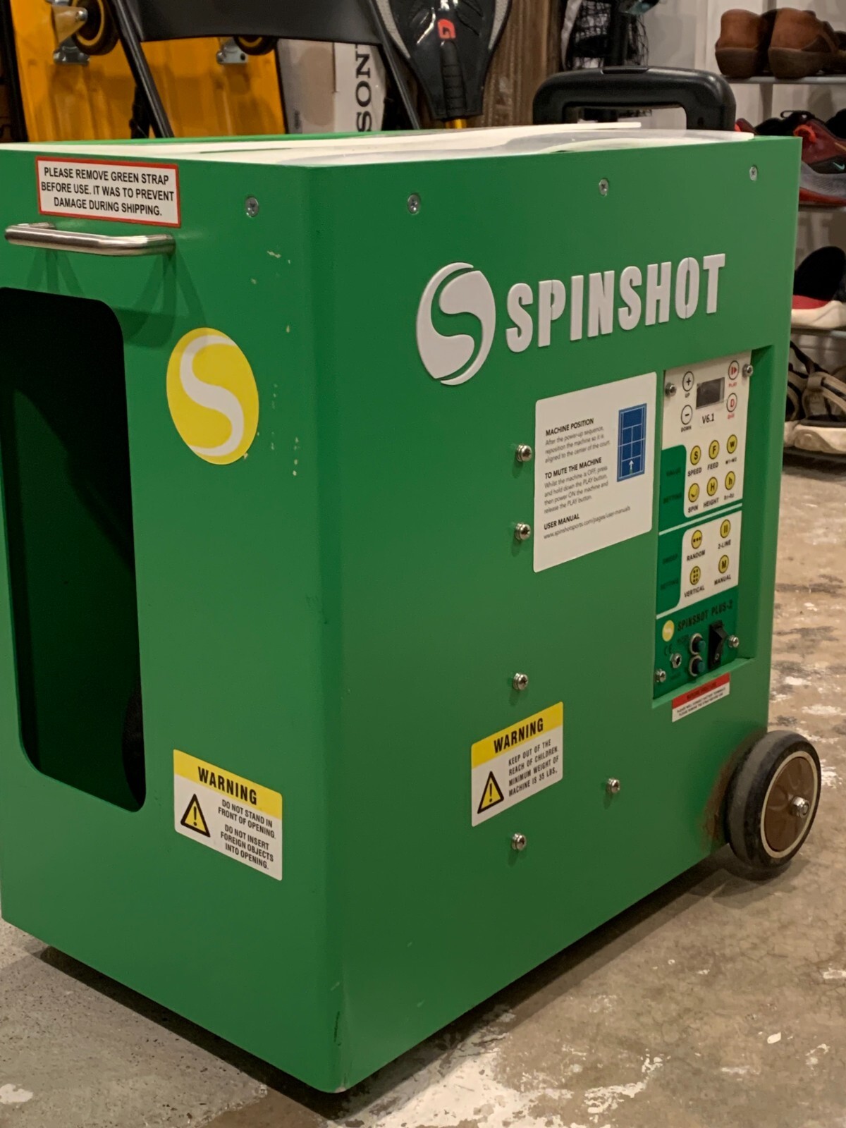 SpinshotPlayer Tennis Ball Machine Best Seller Worldwide Model2