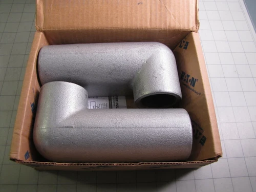 2-pk Eaton Crouse-Hinds LR57 Form 7 Condulet Outlet Box 1-1/2" NEW