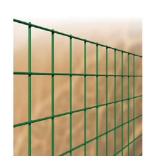 RETE PER RECINZIONE 50X75 ROTOLO 25X1,5MT CM 150H ZINCATA PLASTIFICATA IN PVC