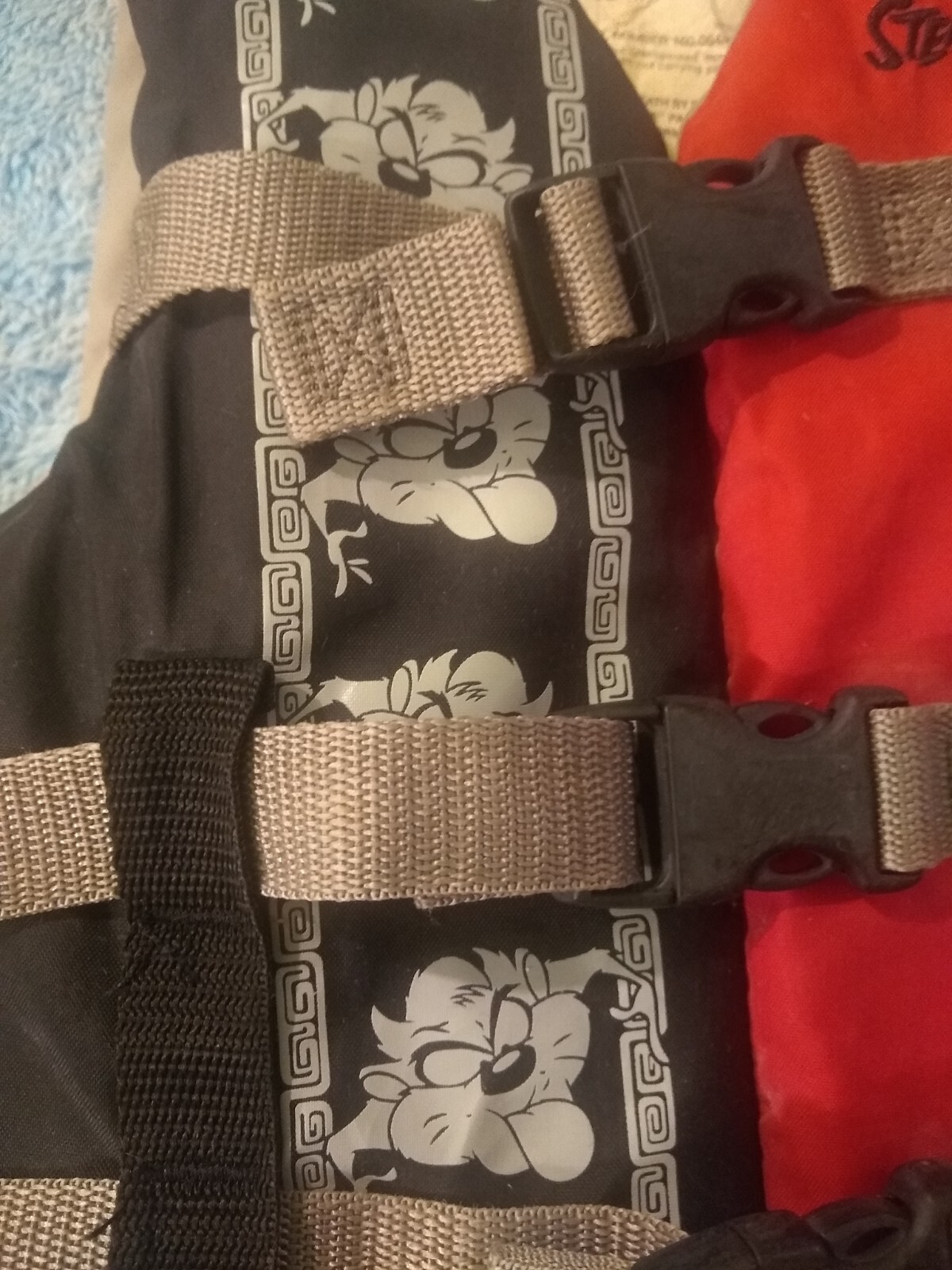 2pc Lot Life Jacket Vest Floatation Device Infant Child O'Brien Sterns Taz Devil