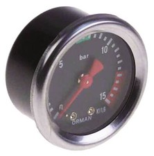 Gaggia Manometer für Espressomaschine 0-15bar mit Markierung bei 8-10 ø 53mm