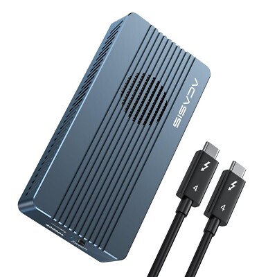 外付けハードディスク・ドライブ ACASIS 40Gbps [TBU405 PRO MAX-US] ACASIS 40Gbps M.2 NVMe SSD Enclosure, with Cooling Fan, TBU 405