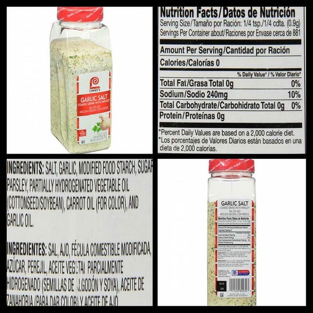 Lawrys Coarse Grind Flavored Garlic Salt with Parsley 28